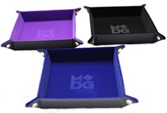 Velvet Folding Dice Tray - Blue